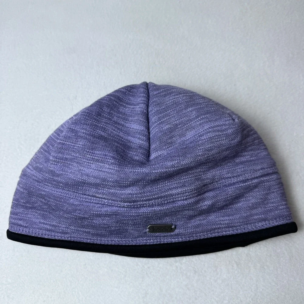Frostbite Purple Beanie Stocking Cap Hat Lined Winter Outdoor Lavender